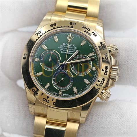 rolex daytona 116508 green|rolex daytona green dial price.